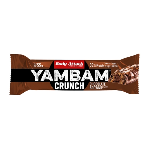 Bild von YAMBAM Crunch Riegel 55g - Schokoladen-Brownie Body Attack
