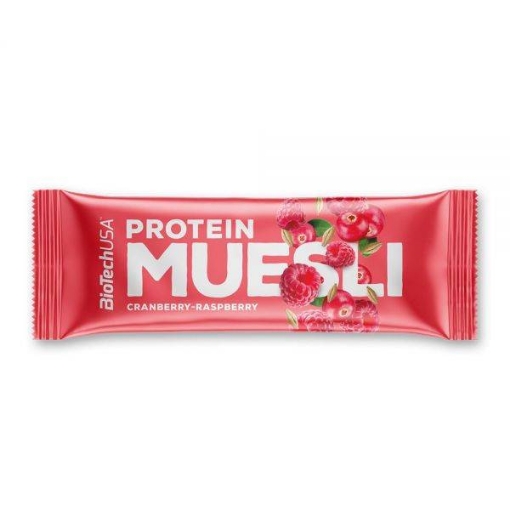 Bild von Protein Müsli Riegel 30g - Cranberry und Himbeere Biotech