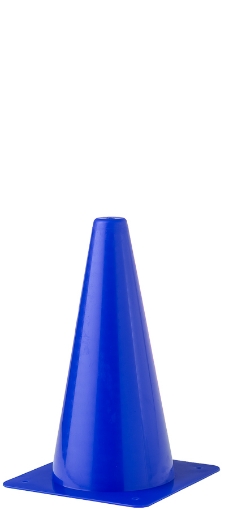 Bild von Plastik Trainingskegel 23cm - Blau 