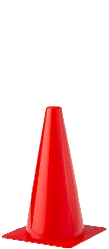 Bild von Plastik Trainingskegel 23cm - Rot 