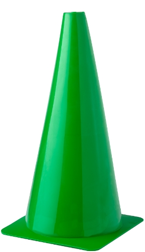 Bild von Plastik Trainingskegel 45cm - Grün 