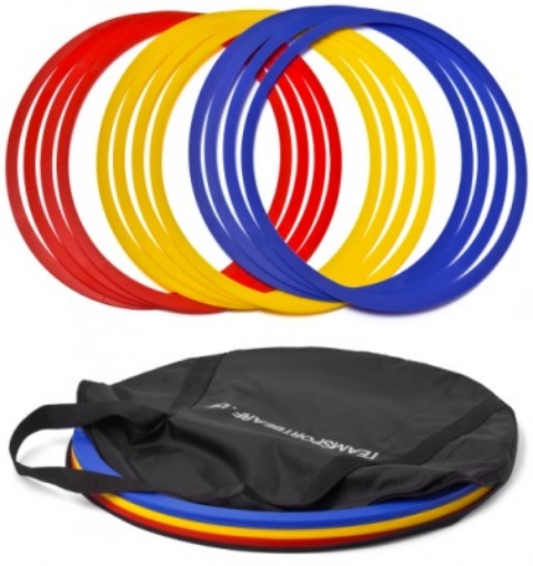 Bild von Set von 12 Reifen mit Abdeckung 40cm