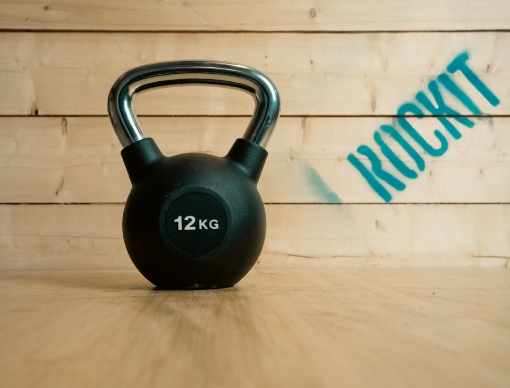 Bild von Schwarze Kettlebell 12 kg