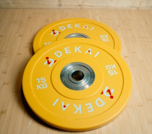 Bild von Set mit 2 Olympischen Scheiben 15 kg - DEKAI
