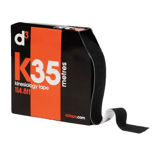 Bild von K35 Kinesiologische Bandage Schwarz 5cm x 35m - d3Tape