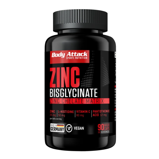 Bild von Zinc Bisglycinate  (90 Kapseln) Body Attack
