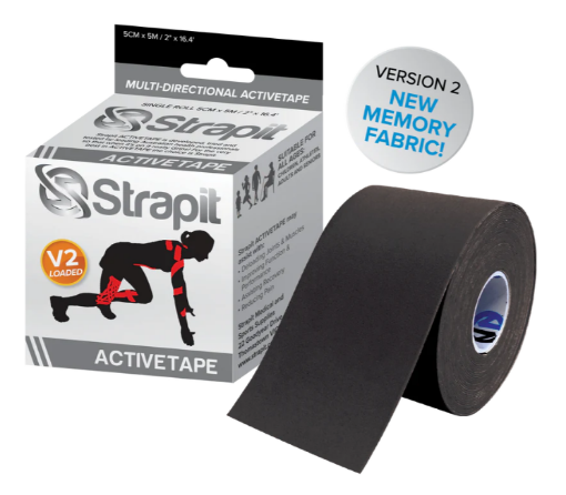 Bild von DYNAMIC ACTIVETAPE 5CM x 5M – SCHWARZ GESTREIFT