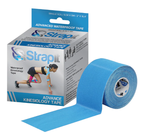 Bild von Kinesiologie-Tape Advance 5cm x 5m Blau – Strapit