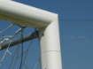 Bild von Poarta Fotbal Aluminiu 7.32x2.44 m, cu cadru fix de sol