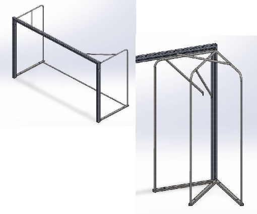 Bild von Poarta Handbal Aluminiu - 3x2m, pliabila