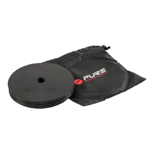 Bild von SET VON 10 FLACHEN SERVIETTEN P2I SCHWARZ