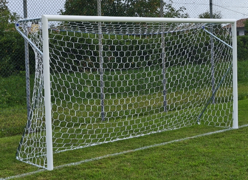 Bild von Mobiles Aluminium-Fußballtor 4 × 2 m — Ø80 mm mit Netz — VI 6028