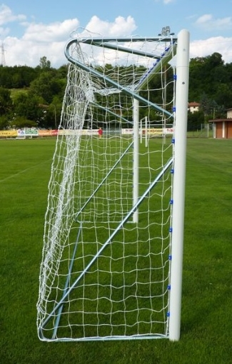 Bild von Mobiles Aluminium-Fußballtor 5 × 2 m — Ø80 mm mit Netz — VI 6022